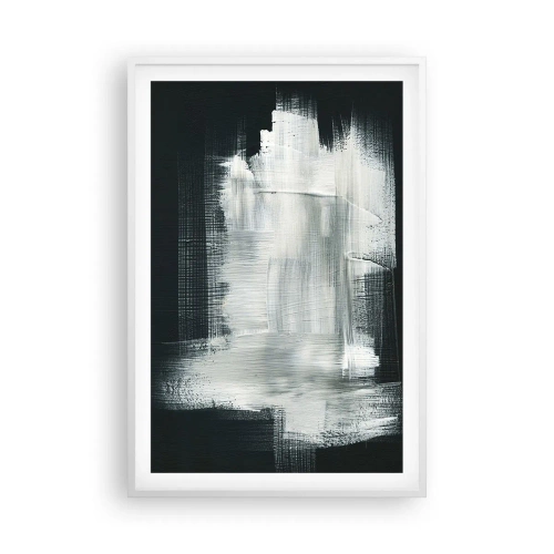 Póster en marco blanco - Tejido vertical y horizontal - 61x91 cm