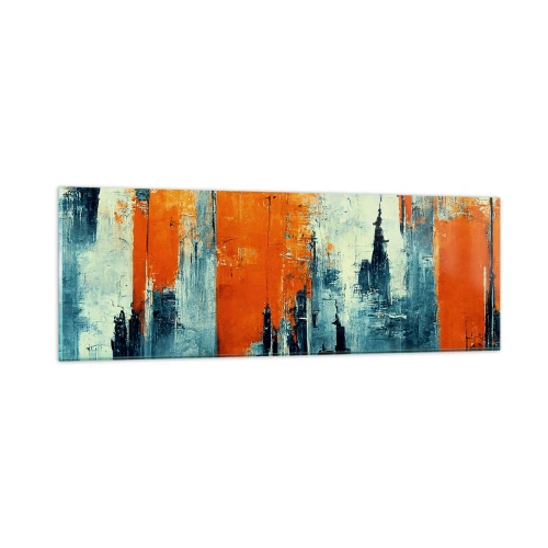 Cuadro sobre vidrio - Impresiones sobre Vidrio - Paisaje moderno - 90x30 cm
