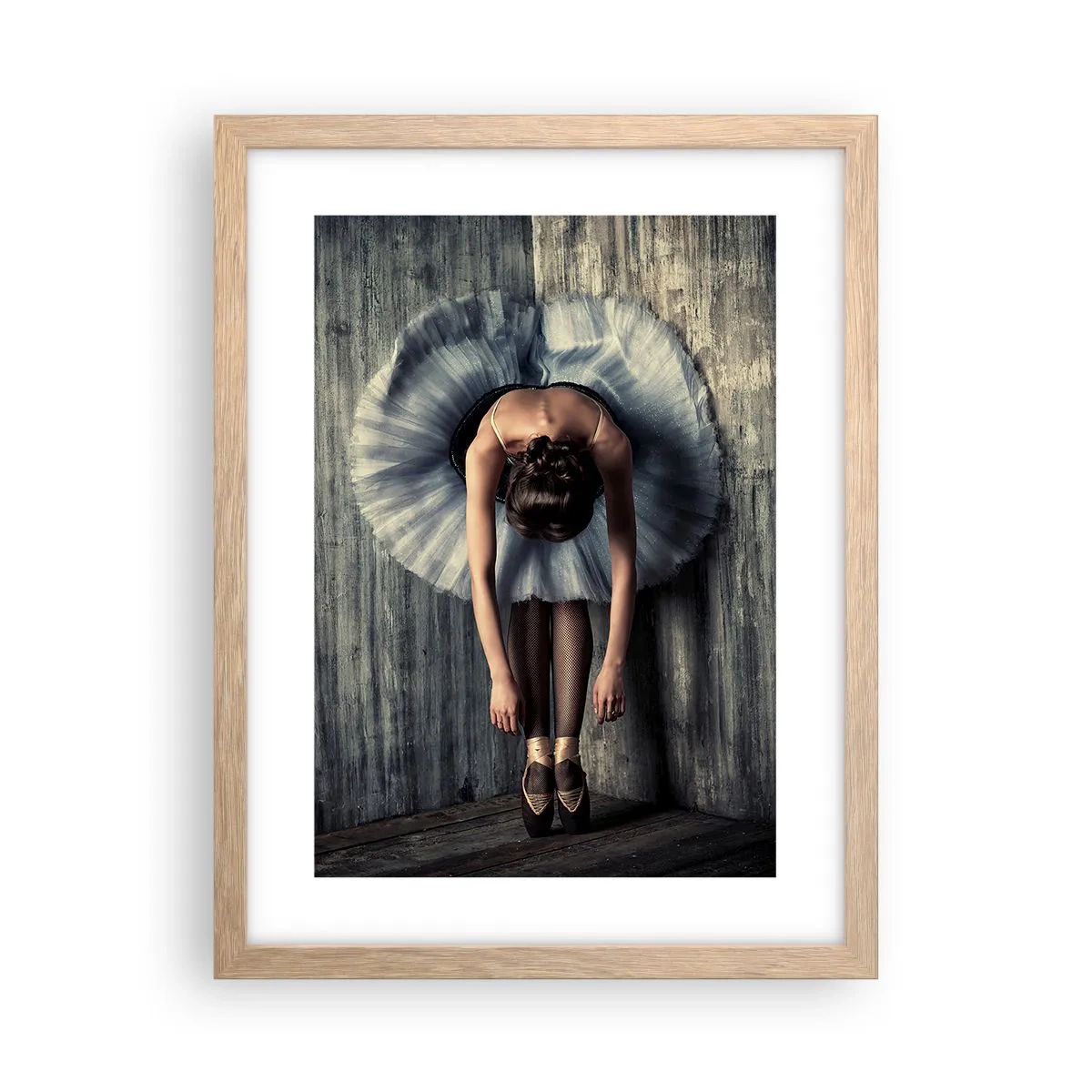 Póster en marco roble claro - Cuando la música se detiene - 30x40 cm