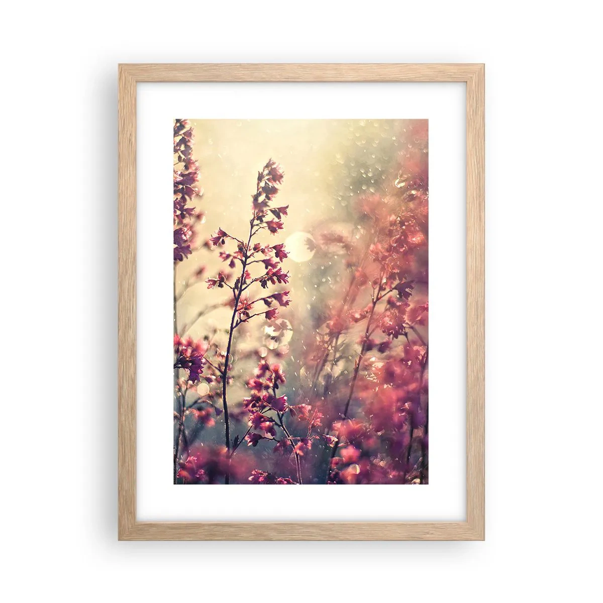 Póster en marco roble claro - Jardín secreto - 30x40 cm