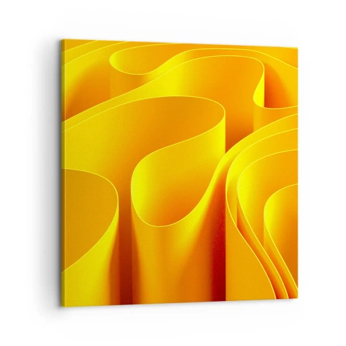 Cuadro sobre lienzo - Impresión de Imagen - Como las olas del sol - 60x60 cm