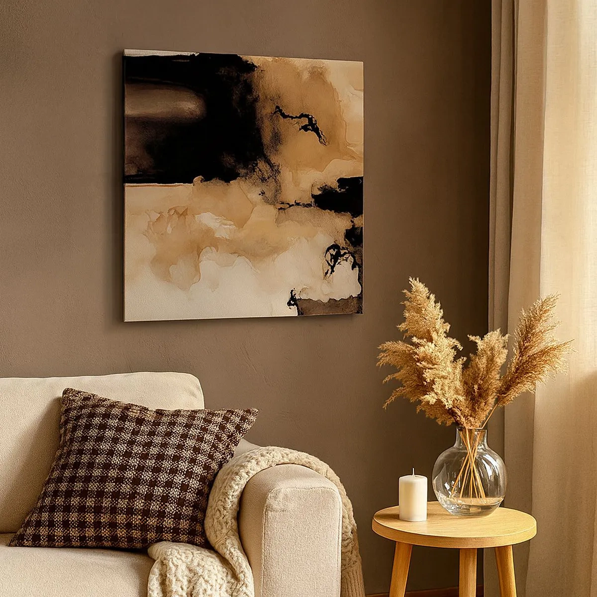 Cuadro sobre lienzo - Impresión de Imagen - Una abstracción intrigante - 30x30 cm