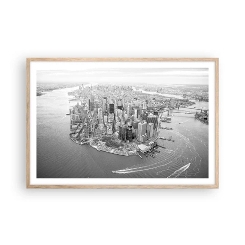 Póster en marco roble claro - ¿Cómo no amar este lugar? - 91x61 cm