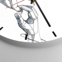 Esfera sin numeración, con rayas