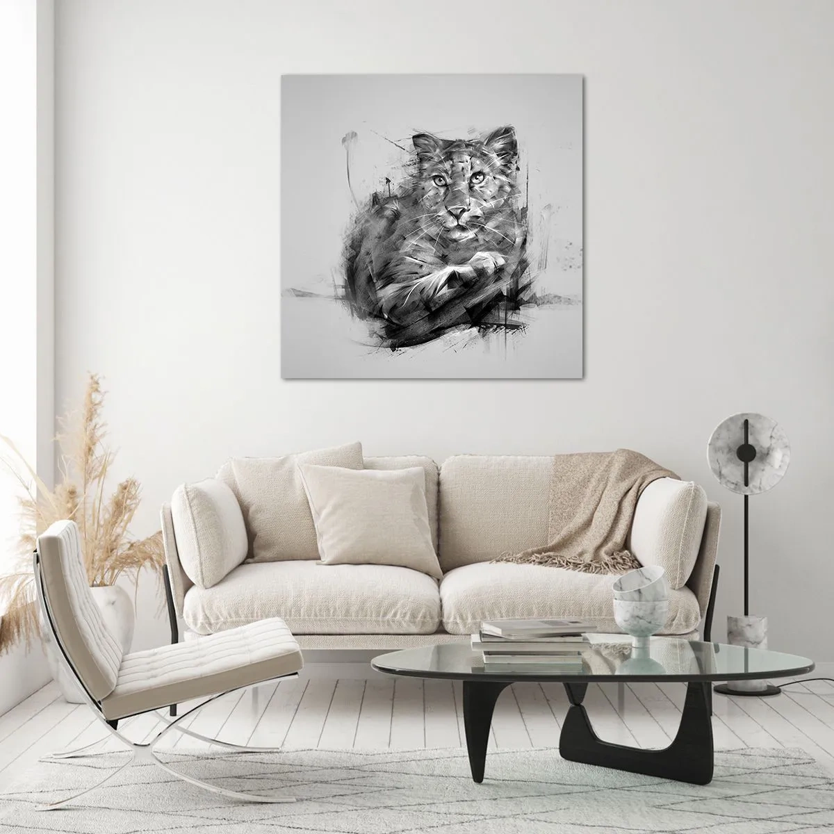 Cuadro sobre vidrio - Impresiones sobre Vidrio - Sí, estoy escuchando - 70x70 cm