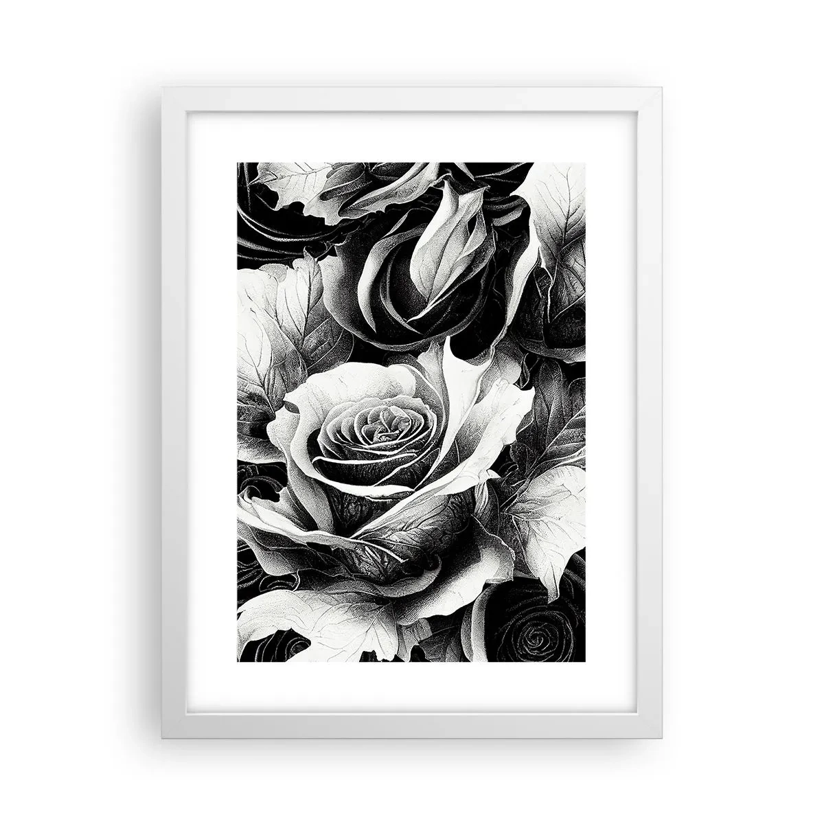 Póster en marco blanco - Siempre como una reina - 30x40 cm