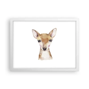 Póster en marco blanco - La naturaleza de la inocencia - 40x30 cm