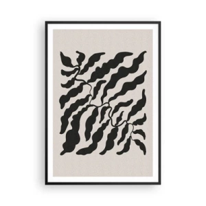Póster en marco negro - La naturaleza de un cuadrado - 70x100 cm