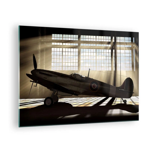 Cuadro sobre vidrio - Impresiones sobre Vidrio - Descanso del guerrero - 70x50cm - El descanso del guerrero - Decoración de pared moderna para salón y dormitorio ARTTOR