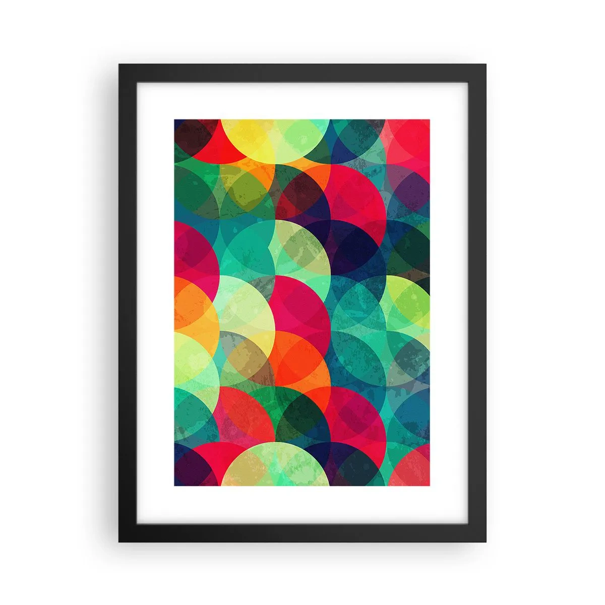 Póster en marco negro - Ascensión circular - 30x40 cm