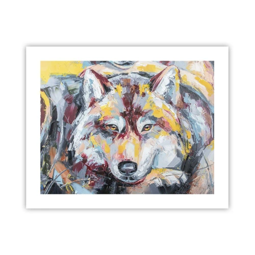 Póster - Pinceladas de lobo - 50x40 cm