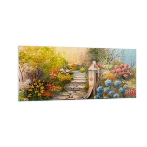 Cuadro sobre vidrio - Impresiones sobre Vidrio - En plena floración - 100x40 cm