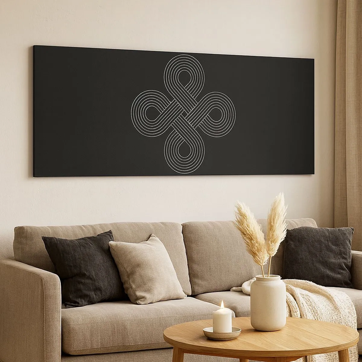 Cuadro sobre lienzo - Impresión de Imagen - El espíritu celta - 100x40 cm