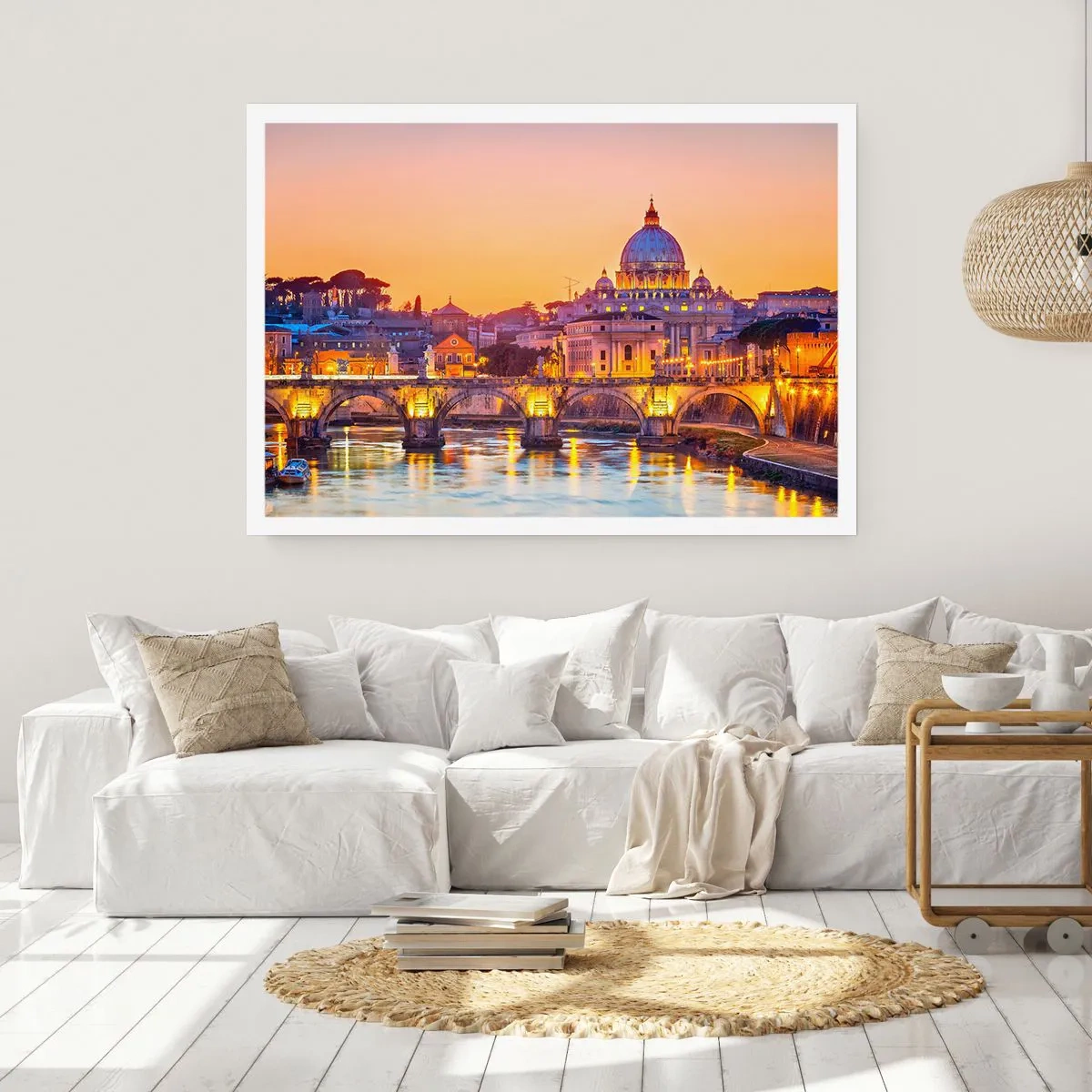 Póster - Crepúsculo sobre la Ciudad Eterna - 40x30 cm