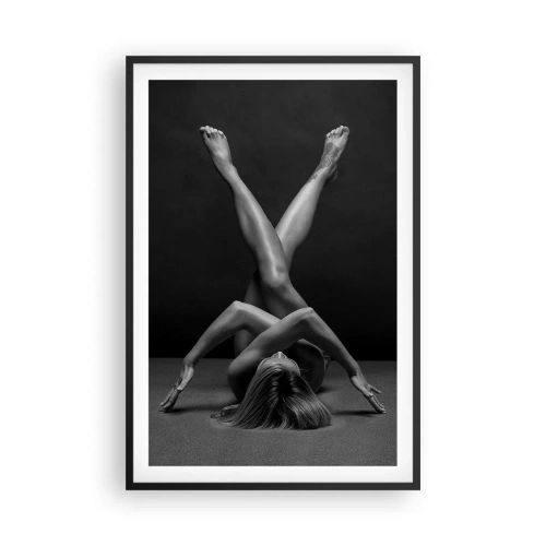 Póster en marco negro - Geometría al desnudo - 61x91 cm