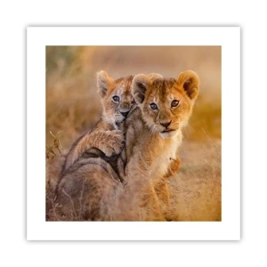 Póster - ¡No molestar! Nos estamos divirtiendo - 40x40 cm