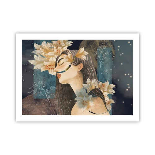 Póster - Cuento de princesa con lirios - 70x50 cm