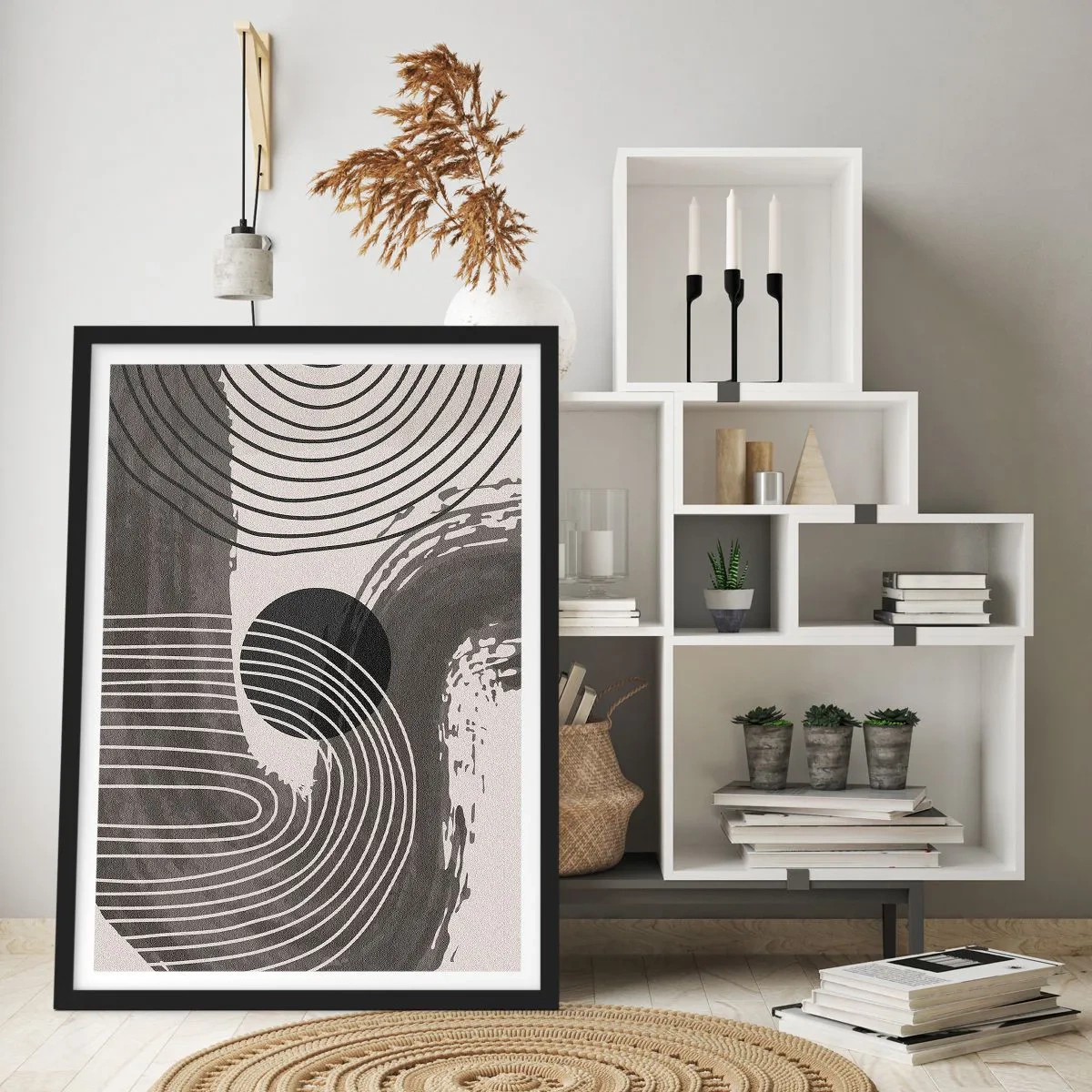 Póster en marco negro - La victoria del óvalo - 61x91 cm