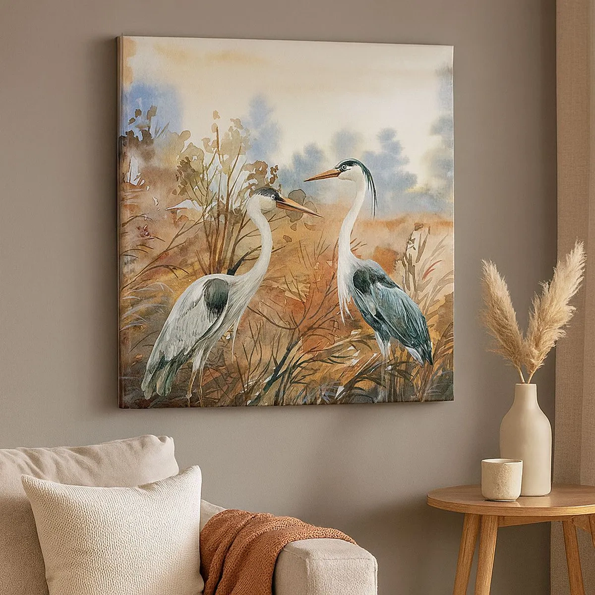 Cuadro sobre lienzo - Impresión de Imagen - ¿A dónde nos dirigimos en otoño? - 30x30 cm