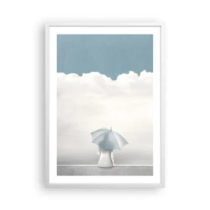 Póster en marco blanco - En el límite de la realidad y los sueños - 50x70 cm
