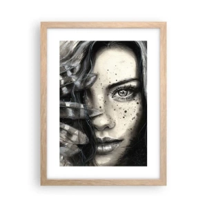 Póster en marco roble claro - Belleza salvaje - 30x40 cm