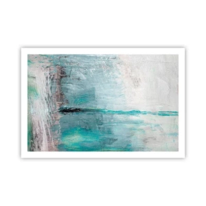 Póster - Horizontalmente sobre el azul - 91x61 cm