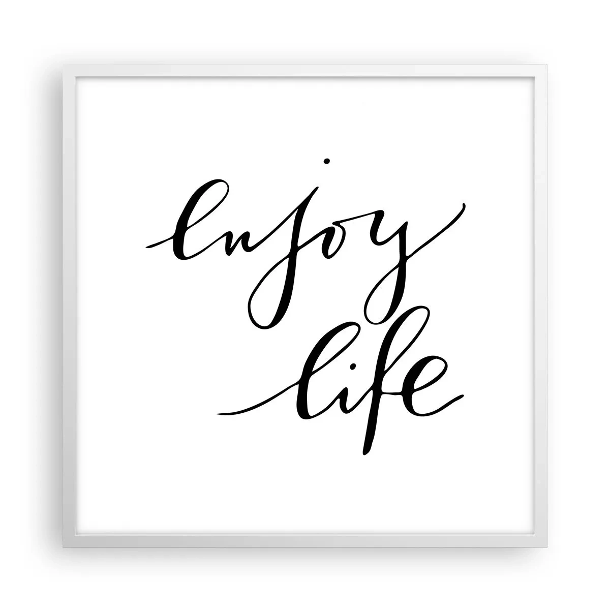 Póster en marco blanco - Nada que añadir... - 60x60 cm