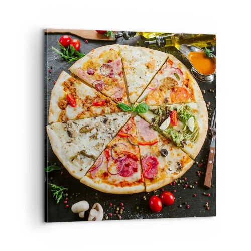 Cuadro sobre lienzo - Impresión de Imagen - Una gama de gustos - 60x60 cm