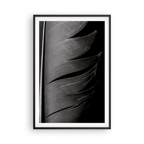 Póster en marco negro - Pluma - una construcción maravillosa - 61x91 cm