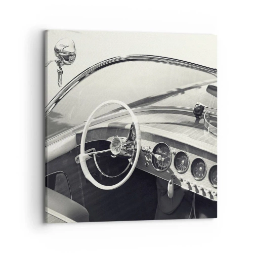 Cuadro sobre lienzo - Impresión de Imagen - Tiempo para los ricos - 70x70 cm