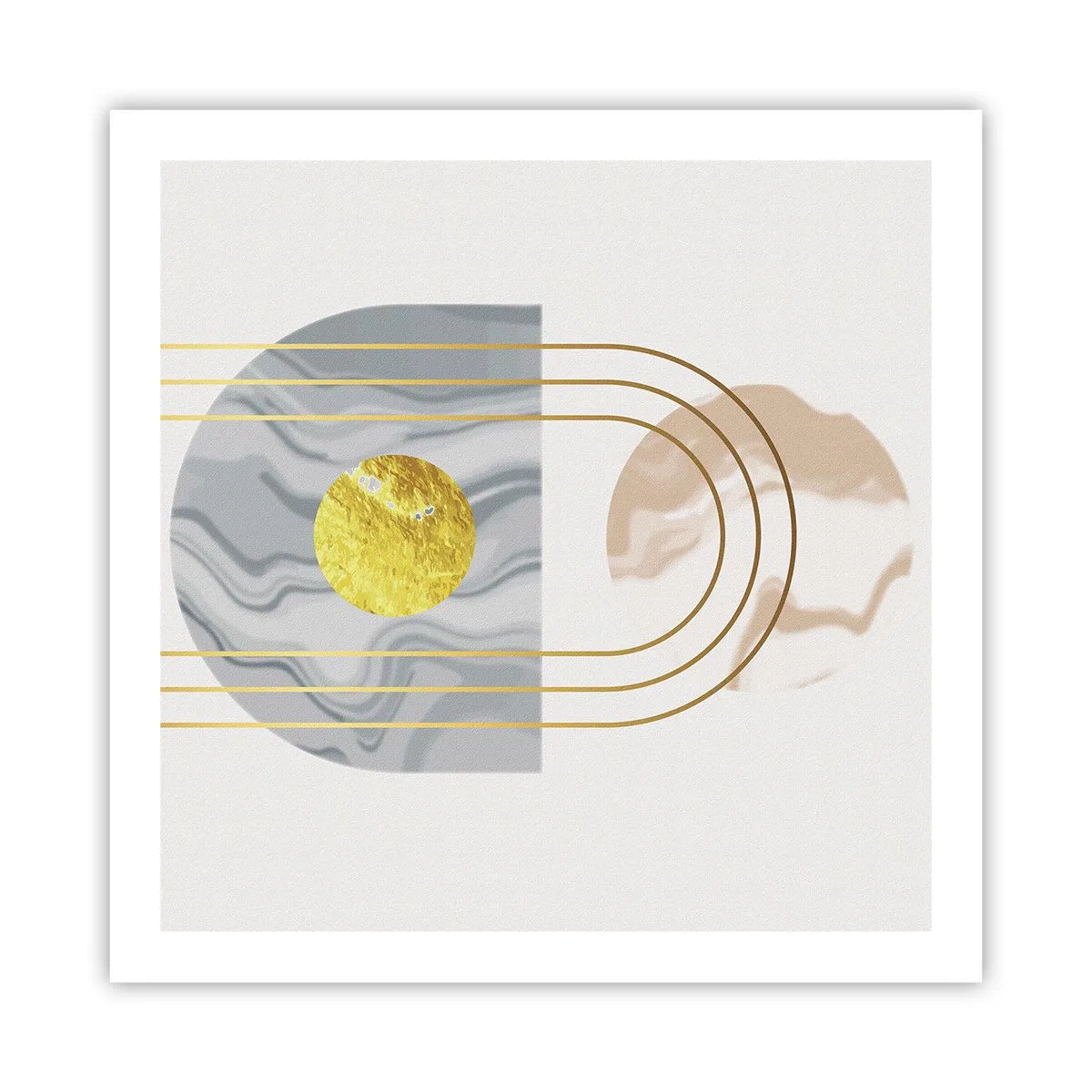 Póster - Brillo y resplandor - 60x60 cm