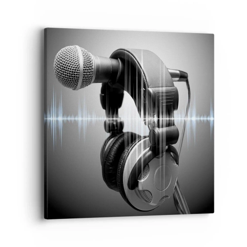 Cuadro sobre lienzo - Impresión de Imagen - Todavía se puede escuchar el canto - 40x40 cm