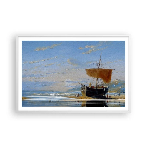 Póster en marco blanco - Agua, tierra, aire - 91x61 cm