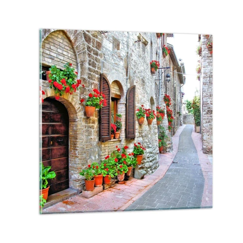 Cuadro sobre vidrio - Impresiones sobre Vidrio - Ambiente italiano - 40x40 cm