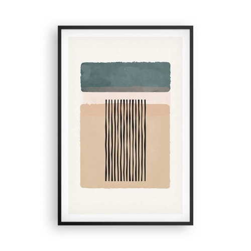 Póster en marco negro - Todo en orden - 61x91 cm