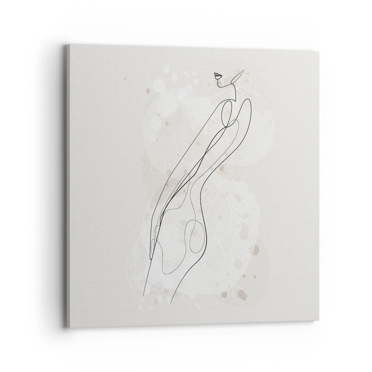 Cuadro sobre lienzo - Impresión de Imagen - Una mirada no dice nada y al mismo tiempo lo dice todo - 70x70 cm