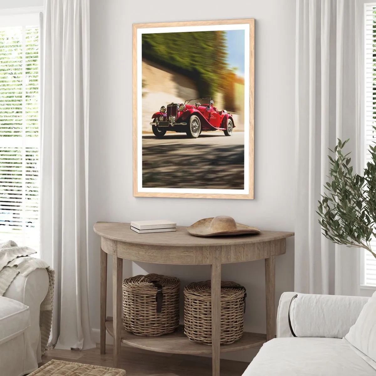 Póster en marco roble claro - Hermosa pieza de museo - 40x50 cm