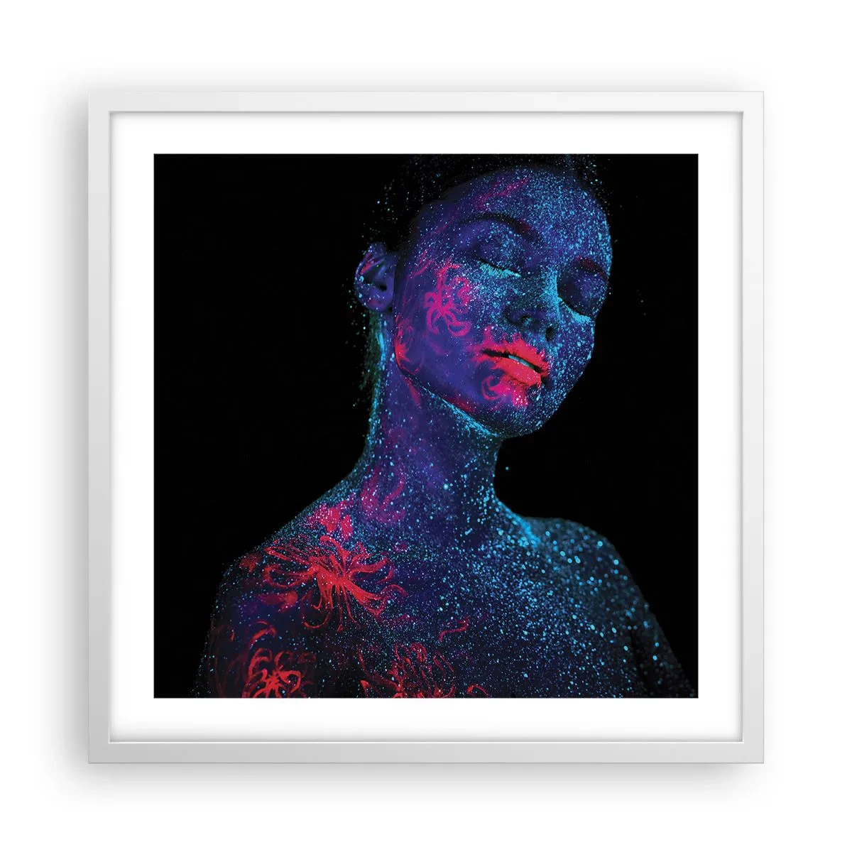 Póster en marco blanco - En polvo de estrellas - 50x50 cm