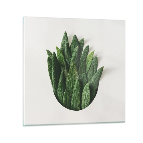 Cuadro sobre vidrio - Impresiones sobre Vidrio - Curiosidad desenfrenada - 30x30 cm