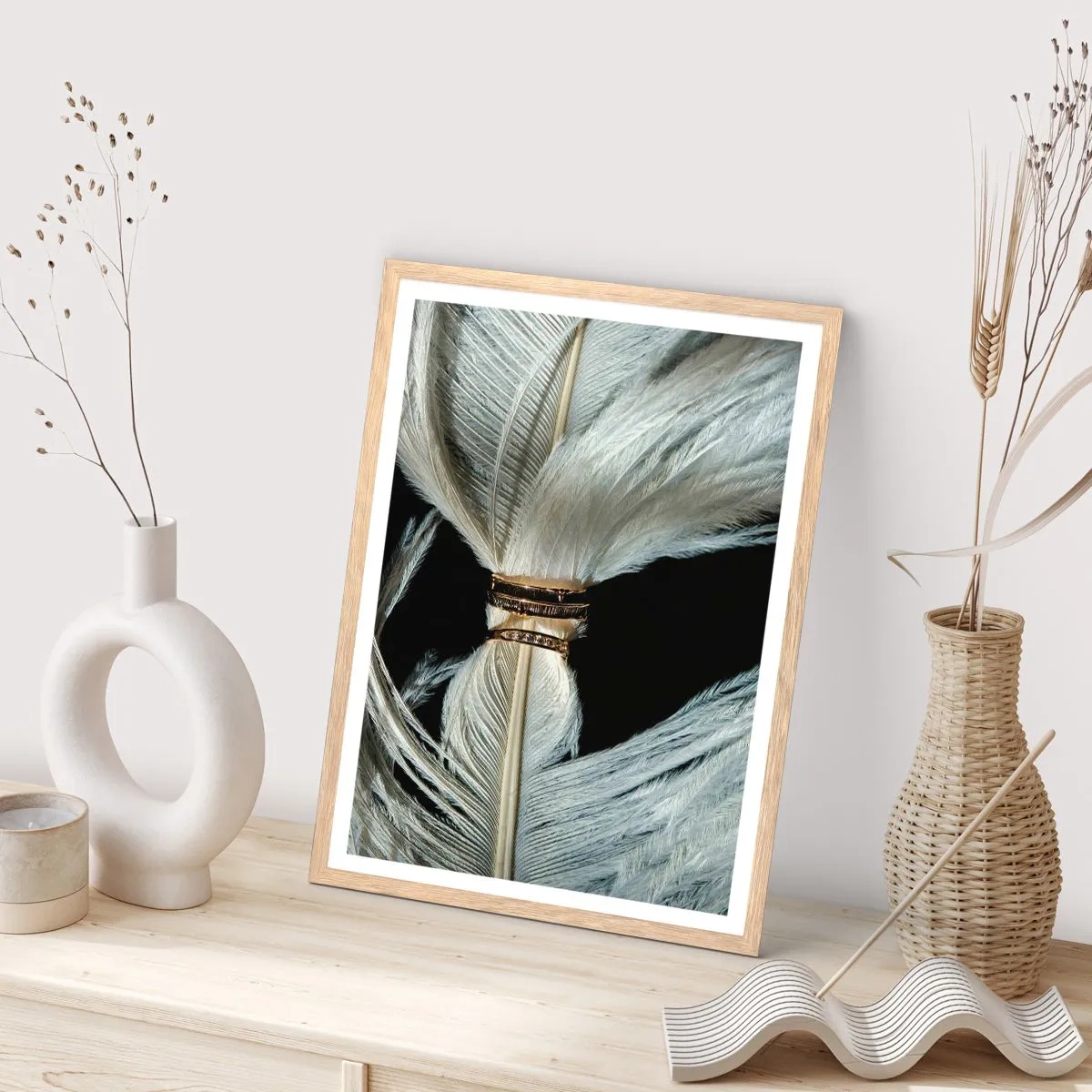 Póster en marco roble claro - ...y no te dejaré.... - 40x50 cm