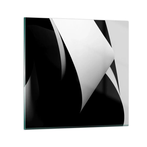 Cuadro sobre vidrio - Impresiones sobre Vidrio - Planos de luz desde las profundidades de la sombra - 30x30 cm