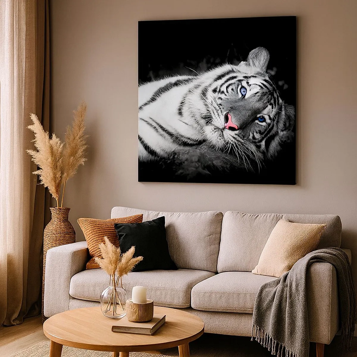 Cuadro sobre lienzo - Impresión de Imagen - Salvaje y tranquilo - 30x30 cm