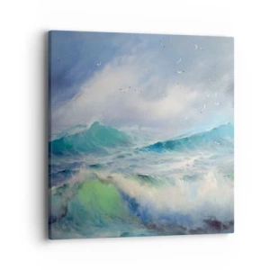 Cuadro sobre lienzo - Impresión de Imagen - La fuerza del viento - 40x40 cm