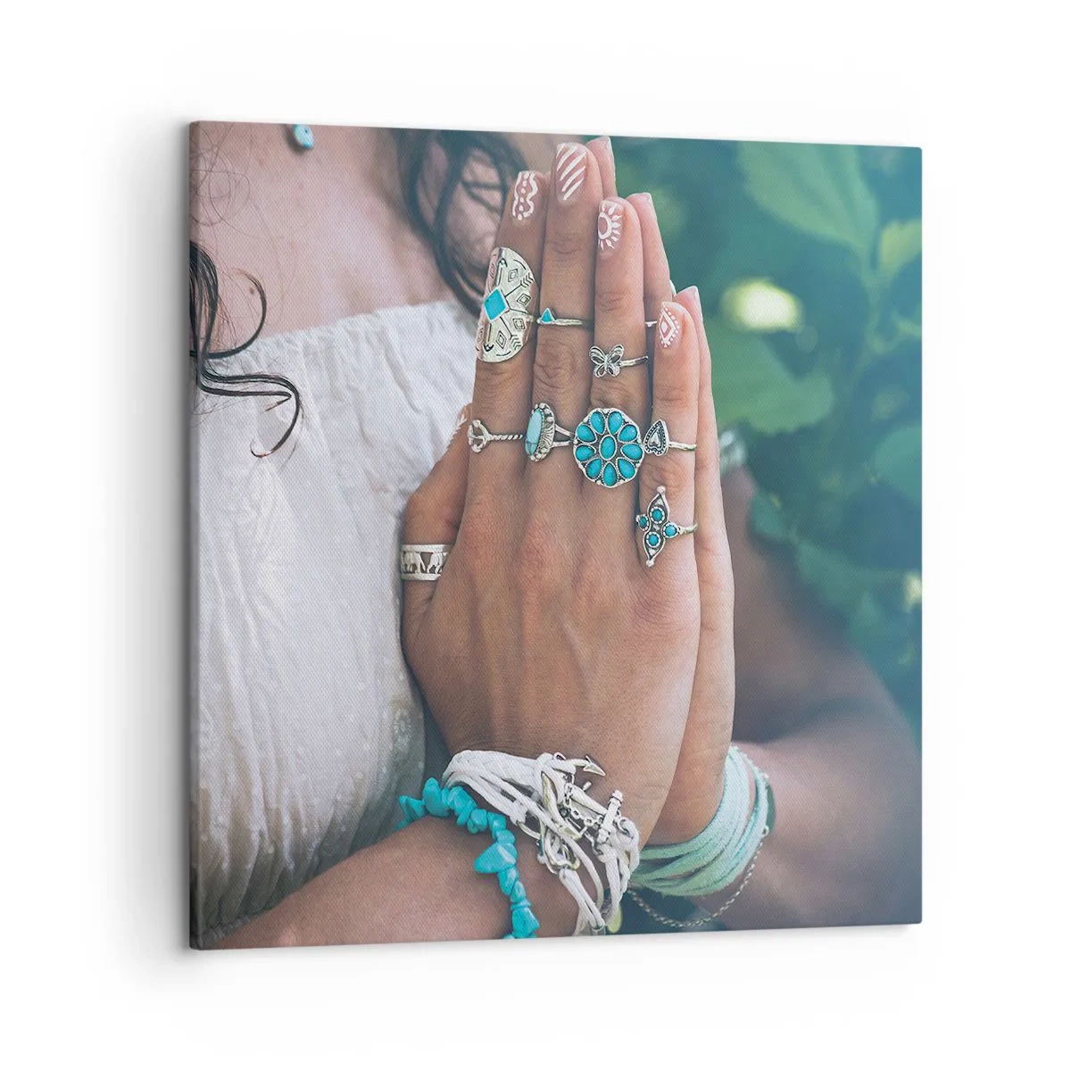 Cuadro sobre lienzo - Impresión de Imagen - Conocimiento interior - 50x50 cm