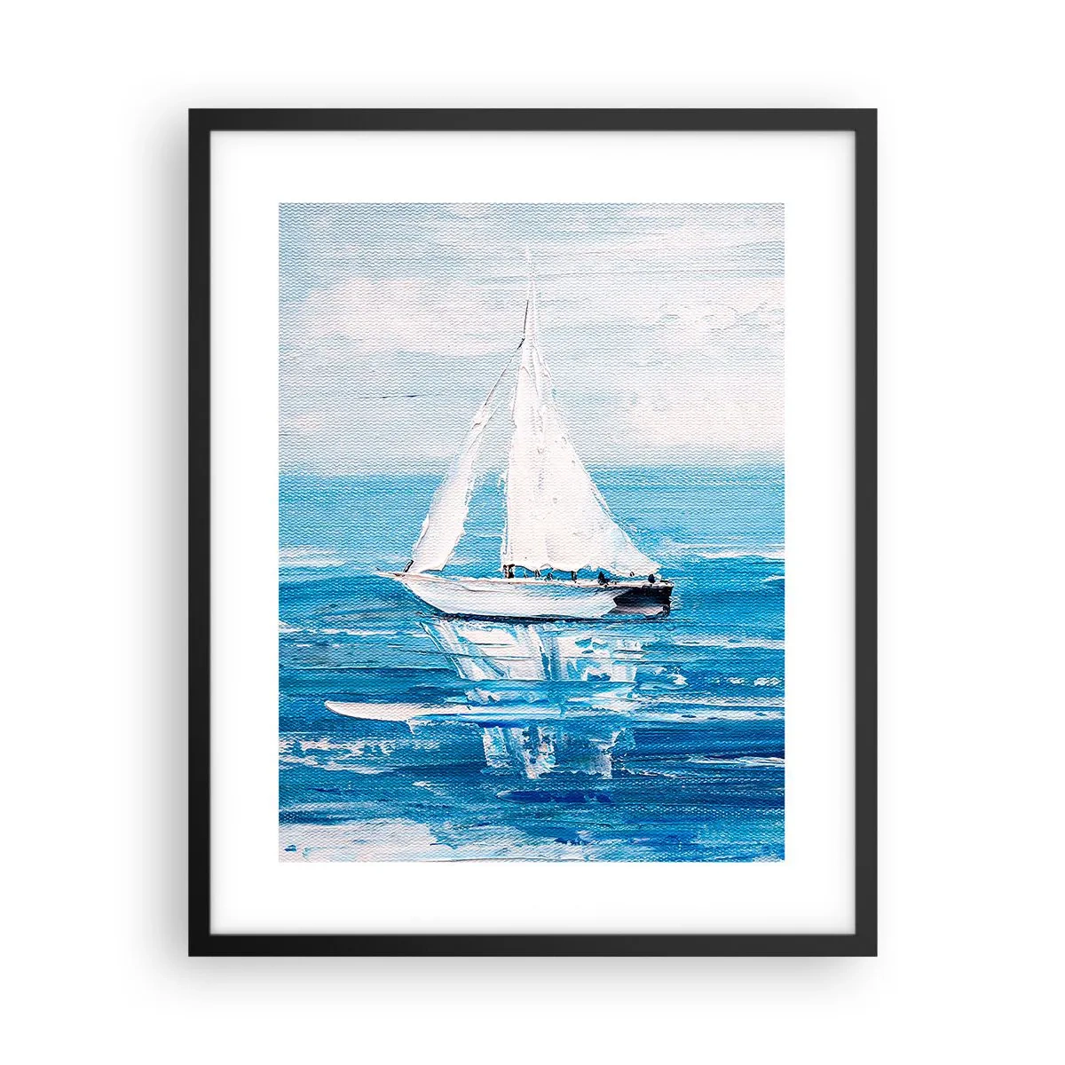 Póster en marco negro - Con un amigo a tu lado - 40x50 cm