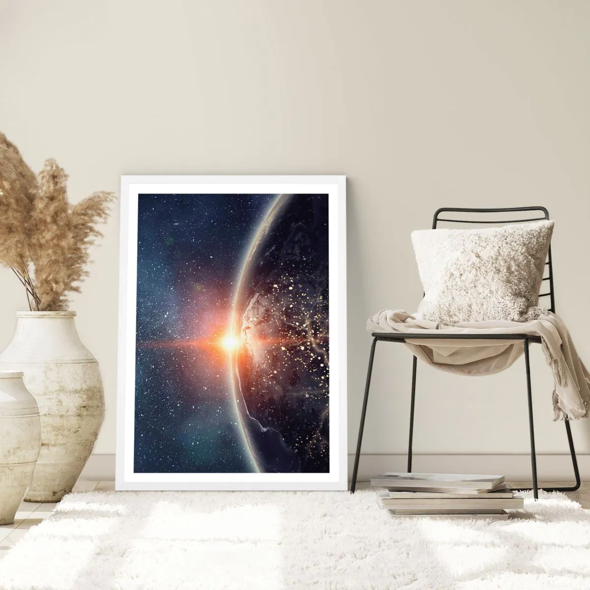 Póster en marco blanco - En una nueva perspectiva - 30x40 cm