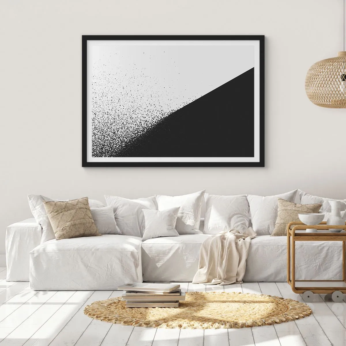Póster en marco negro - Cada vez más rápido, cada vez más alto - 40x30 cm