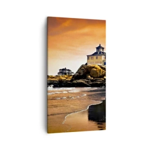 Cuadro sobre lienzo - Impresión de Imagen - La elegancia de la costa oeste - 45x80 cm