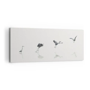 Cuadro sobre lienzo - Impresión de Imagen - Cuatro sencillos pasos para despegar - 100x40 cm
