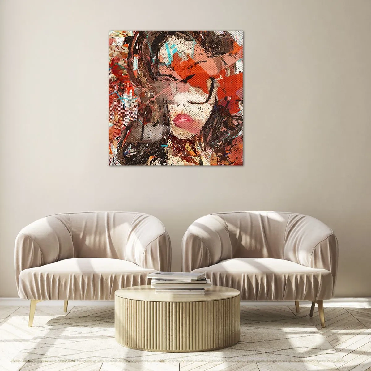 Cuadro sobre vidrio - Impresiones sobre Vidrio - Nadie sabe cómo eres realmente - 30x30 cm